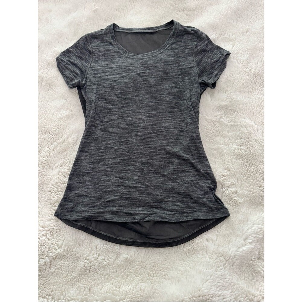 lululemon athletica Women's Heather Charcoal Short Sleeve Tee